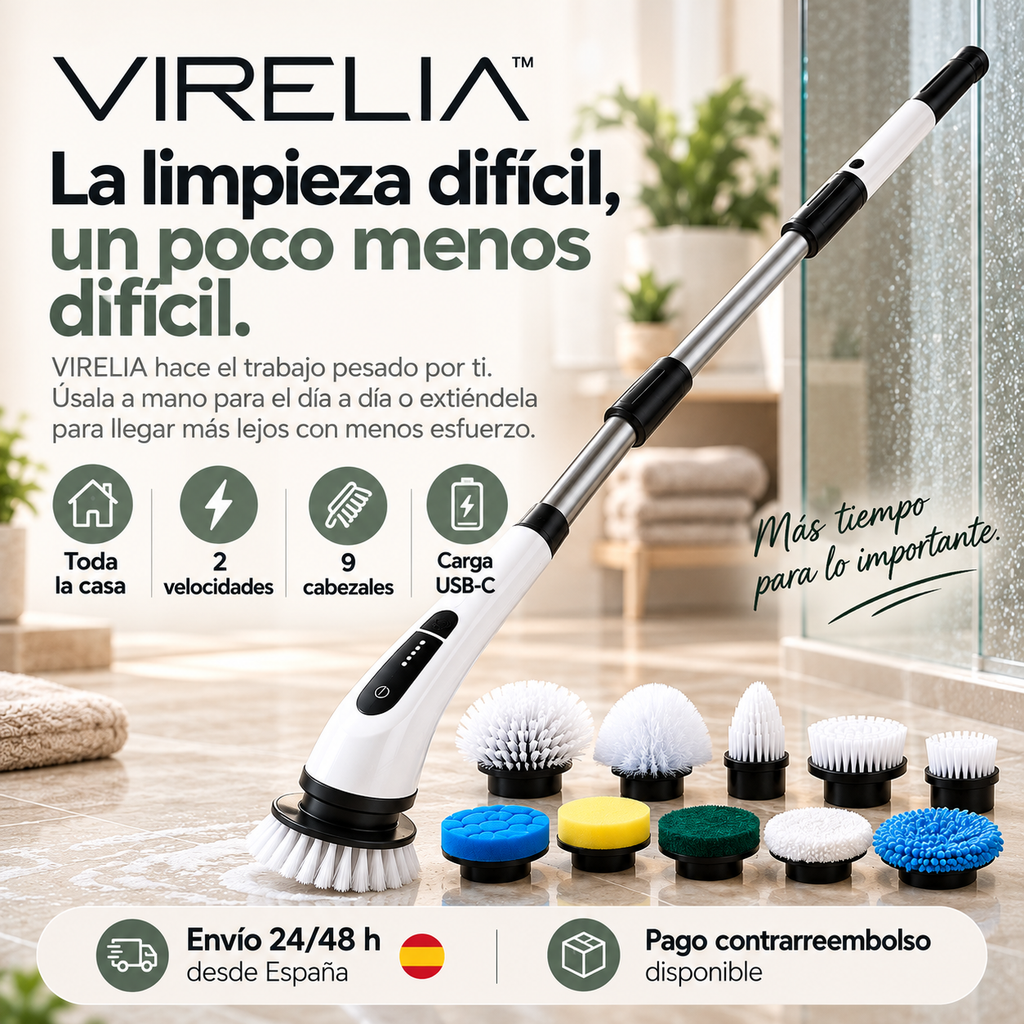 VIRELIA™ — Cepillo Eléctrico que Friega por Ti