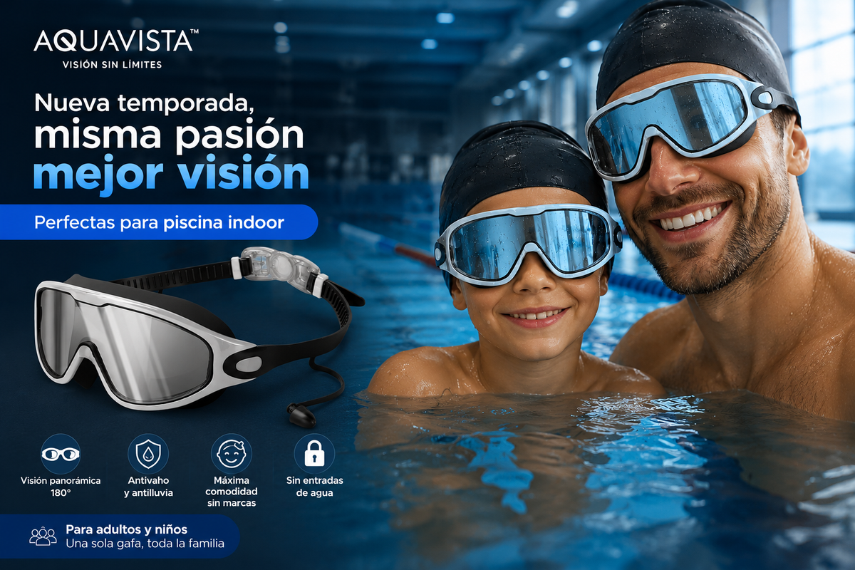 AquaVista™ Olvídate del vaho y disfruta cada segundo bajo el agua.