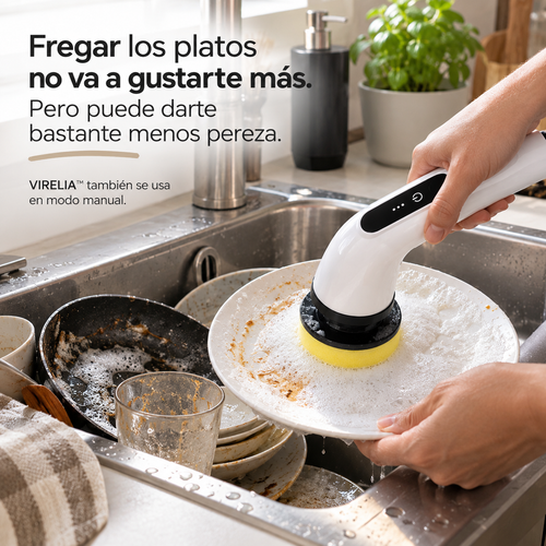 VIRELIA™ — Cepillo Eléctrico que Friega por Ti